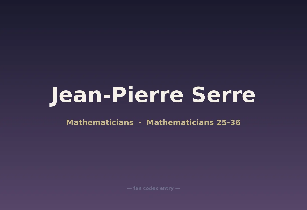 Jean-Pierre Serre