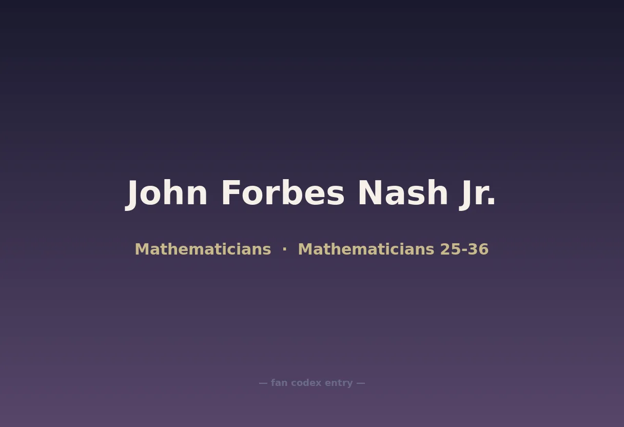 John Forbes Nash Jr.