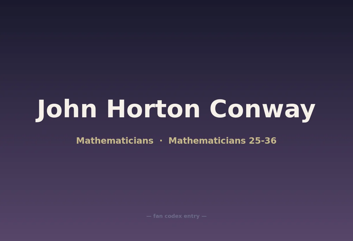 John Horton Conway
