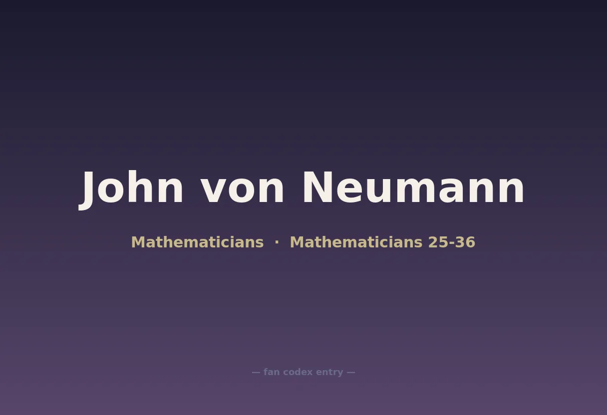 John von Neumann